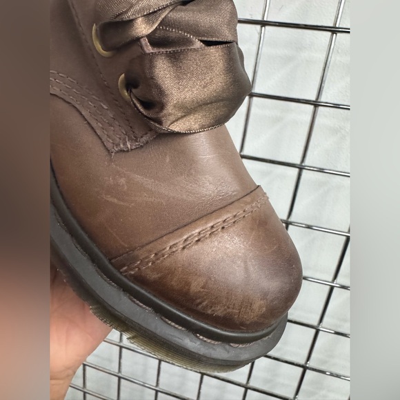 Doc Martens Dark Brown Womens Combat Boots Aimilita AW004 US6 EU 37 - Picture 6 of 13